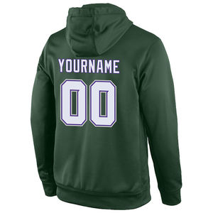 Sweat à capuche vert personnalisé pour homme, écologique, avec logo frontal, nom et numéro personnalisés, tenue d'équipe, vêtement d'hiver, service OEM - Product Image 3