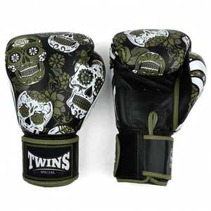 Nuevos Guantes de Boxeo Blancos de Alta Calidad, de Piel de Vacuno Auténtica, con Cordones, para Entrenamiento y Sparring, MMA, Muay Thai - Product Image 4