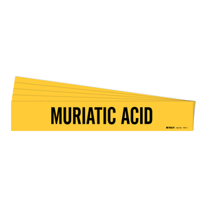 Brady Muriatic Acid Flexible Pipe <b>Marker</b> for Chemical <b>Plant</b> and Laboratory Piping - Product Image 1