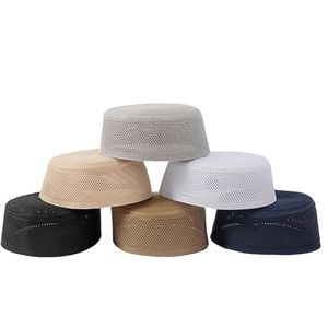 Gorros de Oración Musulmanes para Hombre, Gorros Tejidos Suaves y Cómodos, Gorro de Malla, Turbante Redondo Indio, Gorro de Oración Kufi, Kufi de Algodón Tejido - Product Image 4