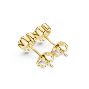 ต่างหูเพชรทรงหัวใจแบบฝังขอบสั่งทำพิเศษ ชุบทองคำขาว 18K เงินสเตอร์ลิง โรแมนติก เหมาะสำหรับงานแต่งงานและวันครบรอบ - Product Image 3