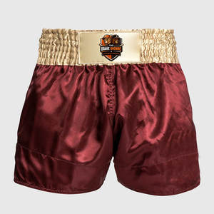 กางเกงมวยไทยคุณภาพสูงขายดีที่สุด ผลิตตามสั่ง ชุดศิลปะการต่อสู้สำหรับผู้ชาย โพลีเอสเตอร์ 100% น้ำหนักเบา แห้งเร็ว - Product Image 2