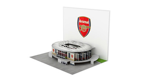 Ar.se.nal Football Stadium 3D Pop-Up Greeting Card Digital Printing <b>Gloss</b> Lamination Gift - Product Image 2