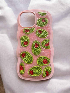 Funda de Teléfono Móvil Hecha a Mano con Cuentas Bordadas y Crochet para Mujer, Diseño Personalizado y Elegante - Product Image 5
