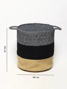 Multipurpose 100% Cotton Eco-Friendly Modern <b>Rectangle</b> <b>Storage</b> <b>Basket</b> for Drink/Food Organization Multifunction Home Use - Product Image 5