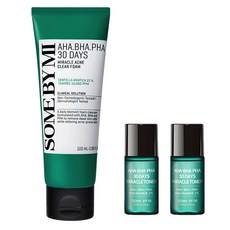 Mi AHA BHA PHA Espuma Limpiadora Milagrosa para el Acné 30 Días 100ml + Tónico Milagroso 6ml X 2 Unidades Set 1 Set con Descuento Some by - Product Image 1