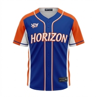 Maillot de baseball pour les matchs par temps chaud, personnalisable pour équipe, respirant, léger, avec logos et noms sublimés, vêtements de sport durables