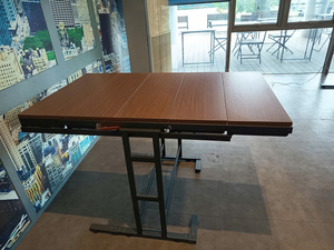 Modern Ladder <b>Desk</b> with Wood <b>Shelves</b> Freestanding Minimalist Design Assembly Required Home Office Furniture - Product Image 5