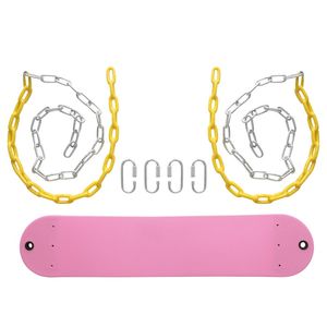 Set di Sedili per Altalena in Acciaio Resistente per Interni, Ricambio per Altalene, Scivoli, Palestre, Giardini e Scuole, Colore Rosa, Capacità Massima 500kg - Product Image 4
