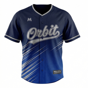 Professional Sublimated <b>Baseball</b> Jersey Custom Fit Breathable Mesh Material Vibrant Design Sports Team Uniforms OEM - Product Image 1