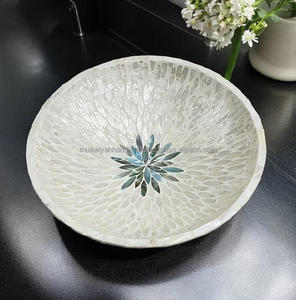 Tazón de nácar natural con mopa personalizada para el hogar y el restaurante Ensaladera de cocina - Product Image 3