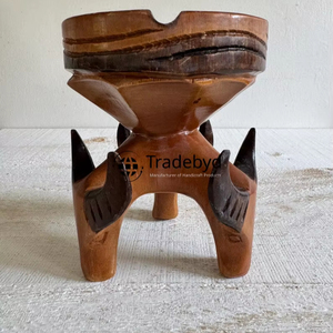 Cendrier en bois artistique Tradebyd cendrier en bois durable fabriqué à la main parfait pour les fumeurs amoureux cadeau d'utilisation extérieure - Product Image 6