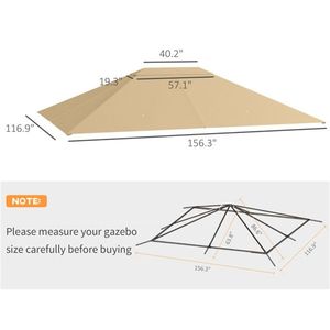 Toldo de Repuesto para Gazebo o Pérgola - Product Image 3