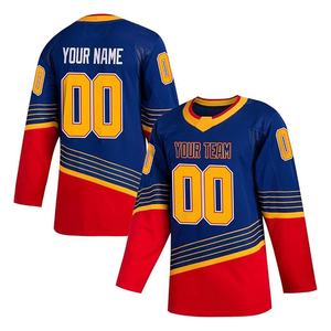 Maillot de hockey sur glace haut de gamme, uniforme de sport imprimé sur mesure, chemise d'équipe respirante à manches longues, vêtements de sport à séchage rapide pour joueur - Product Image 5
