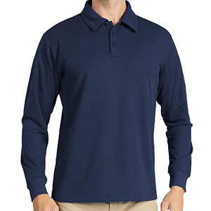 Camisa Larga para Hombre con Logotipo Personalizado, Sólida, Suave, Transpirable, Antiarrugas, Casual, de Negocios, para Golf, Tenis, de Alta Calidad, con Corte Elegante y Mercerizada - Product Image 1