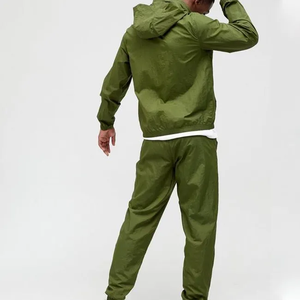 Hot Sale Sportswear Zip up <b>Tracksuit</b> 100% Cotton Oversized Windbreaker Heavyweight Solid Spring Men - Product Image 2