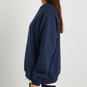 High Quality Crewneck Comfortable Fit Casual Wear Sweatshirt <b>For</b> Women Custom Embriordery Logo <b>Hip</b> Style Breathable Sweatshirt - Product Image 5