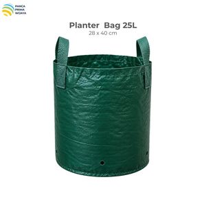 Sac de culture tissé haute qualité 25L en HDPE avec 2 poignées pour pépinière, horticulture et jardinage - Product Image 1