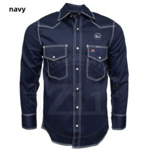 Welding Safety Clothing Working <b>Shirt</b> 100% Cotton 170gsm Anti Static <b>Flame</b> Retardant CAT2 Safety <b>Flame</b> Retardant FRC Woven Men's - Product Image 3