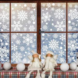 116 pegatinas de copos de nieve de Navidad de doble cara, 9 hojas de pegatinas decorativas para ventanas de Navidad - Product Image 2