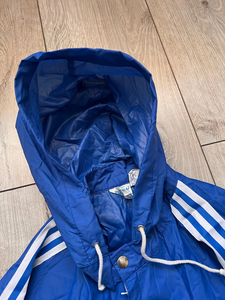 Veste coupe-vent à capuche bleue pour homme, manches longues, rayée, sportive, légère, en polyester, pour le printemps, vêtements d'extérieur - Product Image 2