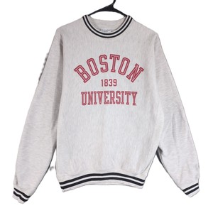 Sweat-shirt à col rond classique avec logo University 1839, épaules tombantes, en molleton de coton de haute qualité, unisexe - Product Image 4