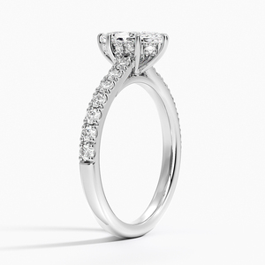 Anillo BOJ 0109 con Corte Marquesa, Plata 925, Engaste de Puntas Delicado, Anillo Solitario con Diamante de 2ct, Color D, VVS1, Moissanita Certificada por GRA - Product Image 2