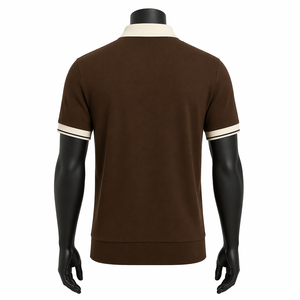 เสื้อโปโลผู้ชายผ้าฝ้ายพรีเมียม ปักโลโก้ได้ แขนสั้น สวมใส่ได้ทั้งลำลองและธุรกิจ รับผลิตแบบ OEM ODM เสื้อโปโลชาย - Product Image 5