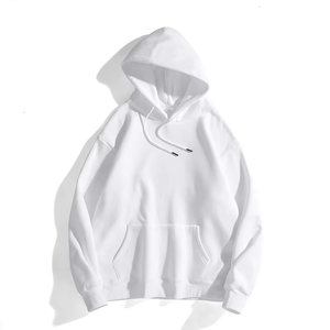เสื้อฮู้ดดี้คุณภาพสูง 350gsm ผ้าฟลีซหนานุ่ม ทรงหลวมไหล่ตก ไม่มีเชือกผูก ไซส์ใหญ่พิเศษสำหรับผู้ชาย - Product Image 6