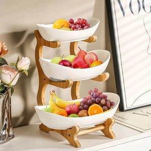 Juego de Frutero de Bambú de un Solo Nivel, Moderno y Sostenible, con Logotipo Personalizado, Soporte de Madera de Bambú, Bandeja para Servir, Suministros para Cocina y Restaurante - Product Image 4