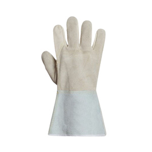 Gants de soudage TIG en cuir pleine fleur et croûte de cuir de vachette de qualité supérieure ANSI, résistants à la chaleur, aux étincelles et à l'abrasion, pour la lutte contre les incendies - Product Image 1