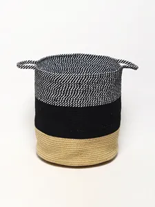 Multipurpose 100% Cotton Eco-Friendly Modern <b>Rectangle</b> <b>Storage</b> <b>Basket</b> for Drink/Food Organization Multifunction Home Use - Product Image 4