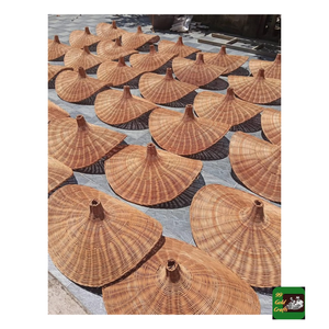 Pantalla de lámpara de ratán tejida a mano, cubierta colgante vintage de mimbre para iluminación decorativa de comedor, cocina, bar, Vietnam - Product Image 6