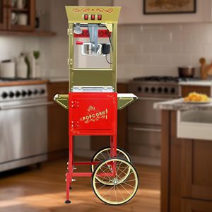 Vintage 12oz <b>Popcorn</b> <b>Machine</b> Cart with Stainless Steel Kettle Movie Theater Style - Product Image 2