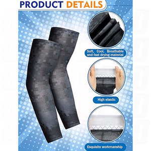 Manchons de compression pour bras d'enfants, protection UV respirante et rafraîchissante pour le football et le baseball, personnalisables pour le sport - Product Image 2