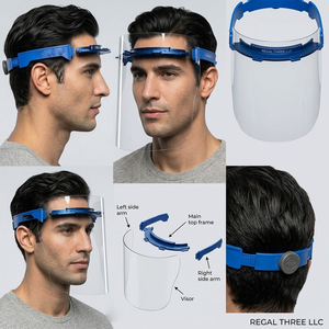 Protection faciale professionnelle intégrale transparente pour hommes – Écran de protection oculaire et facial - Product Image 5