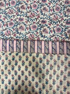 Tissu en coton imprimé à la main avec motifs de blocs en bois indiens, idéal pour la décoration intérieure – Fournisseur direct d'usine - Product Image 1