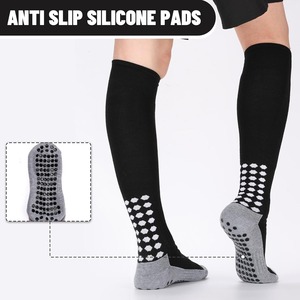 <b>Custom</b> Knee High <b>Grip</b> Soccer <b>Socks</b> Non Slip Cushioned Football Basketball Team Sports <b>Socks</b> For Men Women OEM ODM Wholesale - Product Image 3