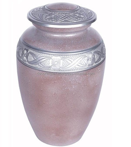 Urne funéraire en métal exclusive à vente rapide avec finition peinte Urne funéraire de décoration intérieure pour le stockage des cendres - Product Image 1
