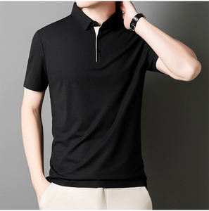 เสื้อยืดโปโลสำหรับผู้ชายเสื้อโปโลผ้าฝ้าย100% ออกแบบโลโก้ได้ตามต้องการ - Product Image 2