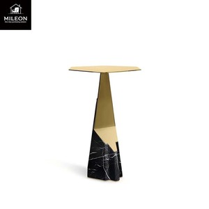 Tavolino da Caffè di Lusso <span class=keywords><strong>su</strong></span> <span class=keywords><strong>Misura</strong></span> con Base in Metallo di Alta Qualità e Design Moderno Elegante in Stile Europeo con <span class=keywords><strong>Piano</strong></span> in Marmo - Product Image 4