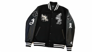 Wholesale Custom College Baseball Winter Varsity Jacket Unisex Chenille Patch Stand Collar Front Logo Casual Wool - Product Image 4