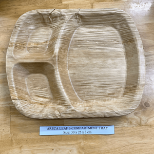 Vajilla Desechable de Hoja de Palma de Areca de Alta Calidad, Platos y Bandejas Resistentes al Calor, Paquete al por Mayor - Product Image 6