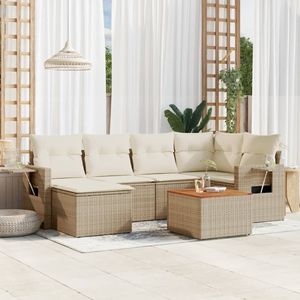 Set Divano da Giardino Beige per Arredamento Esterno - Product Image 1