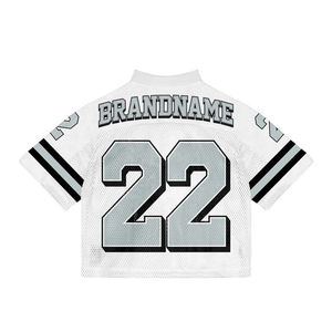 Camiseta de malla con cuello redondo y estampado serigrafiado, estilo streetwear, corte holgado, cuello acanalado personalizado, camiseta de poliéster suelta para hombre - Product Image 4