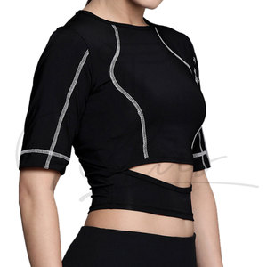 Top Corto para Mujer, Informal, Suave, Transpirable, para Uso Diario, Top Deportivo para Gimnasio, Entrenamiento, Top Activo - Product Image 1
