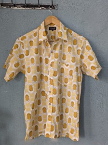 Chemise décontractée en coton à manches courtes pour homme, imprimé géométrique, col rabattu, tissu en coton respirant pour l'été - Product Image 5