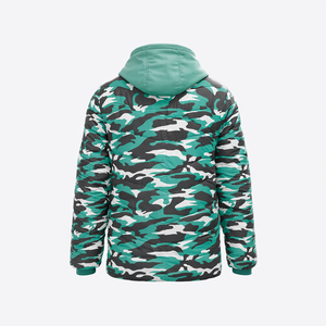 Veste à capuche respirante 100% nylon, tissu à mémoire de forme, imprimé, motif uni - Product Image 5