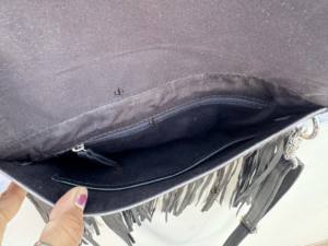 Nouveauté : Sac à franges en cuir de vachette véritable, sac bandoulière en cuir travaillé à la main, sac bohème gypsy fait main, sacs multi-usages - Product Image 6