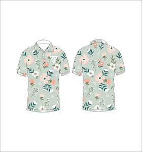 Polo pour homme à imprimé floral vert sauge, décontracté, à manches courtes, pour l'été, chemise de golf tendance - Product Image 6
